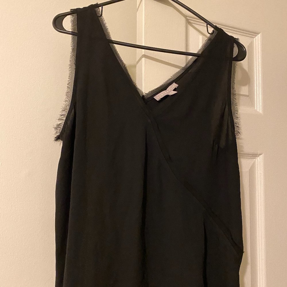 Fringed Black Tank